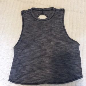 lululemon cross back high neck tank